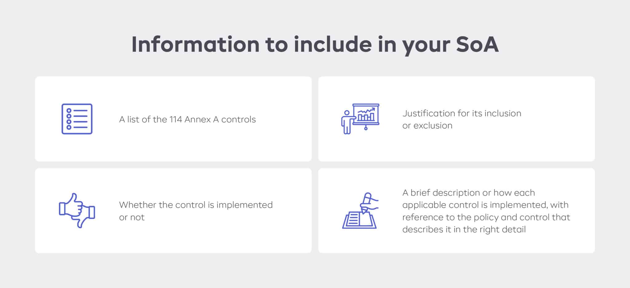 soa information to include