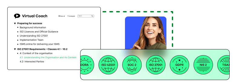 feature menu virtual coach
