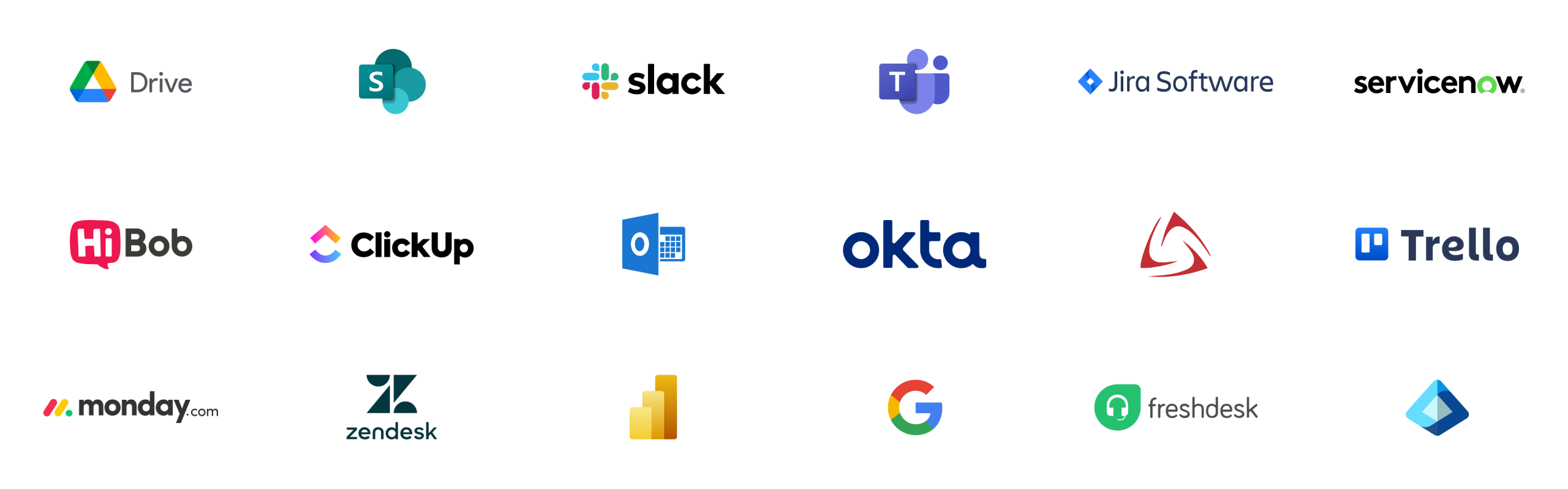 integrations logos grid