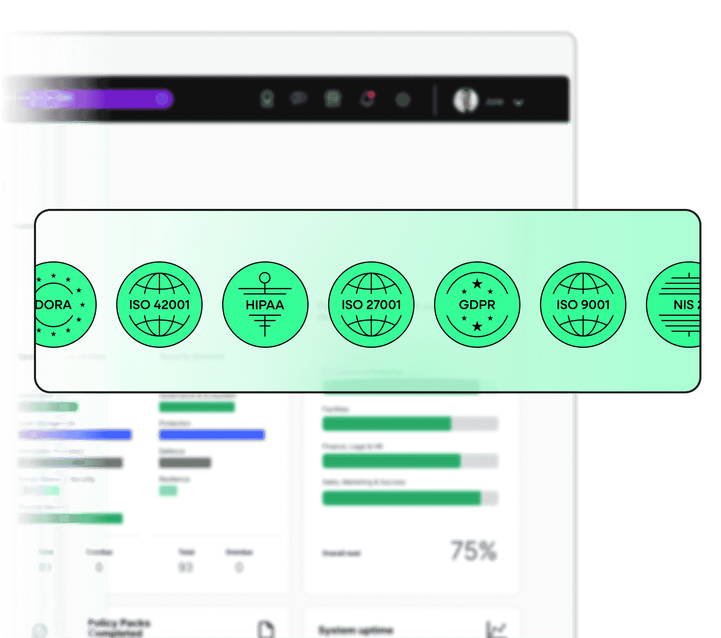 ISMS.online supports over 100 frameworks, so you can keep an eye on everything in one platform
