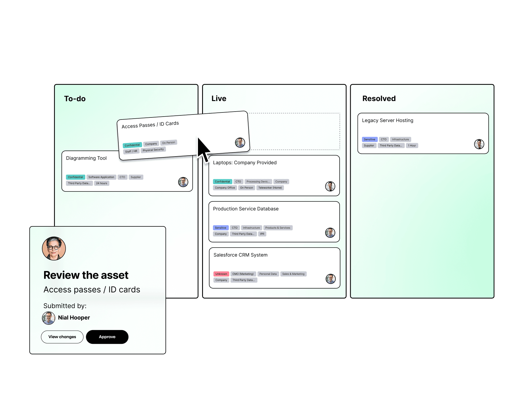 IO makes it easy to track your assets, link them to risks and controls, and maintain a clear, compliant asset register without the usual admin headache.